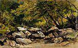 A Rocky Stream, Lyndale, Devon by William James Muller